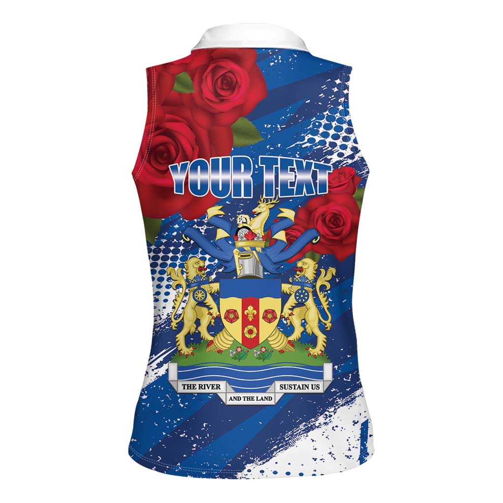 Personalised Windsor Women Sleeveless Polo Shirt The City of Roses