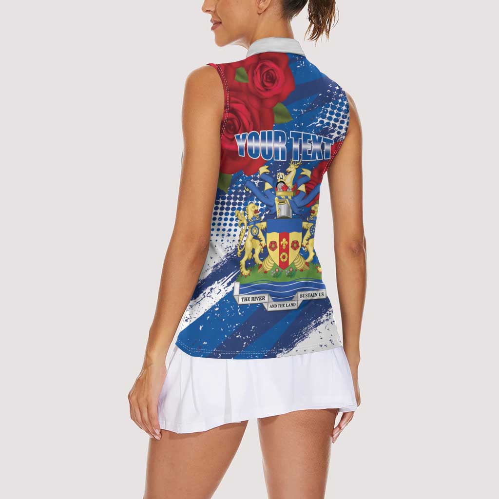 Personalised Windsor Women Sleeveless Polo Shirt The City of Roses