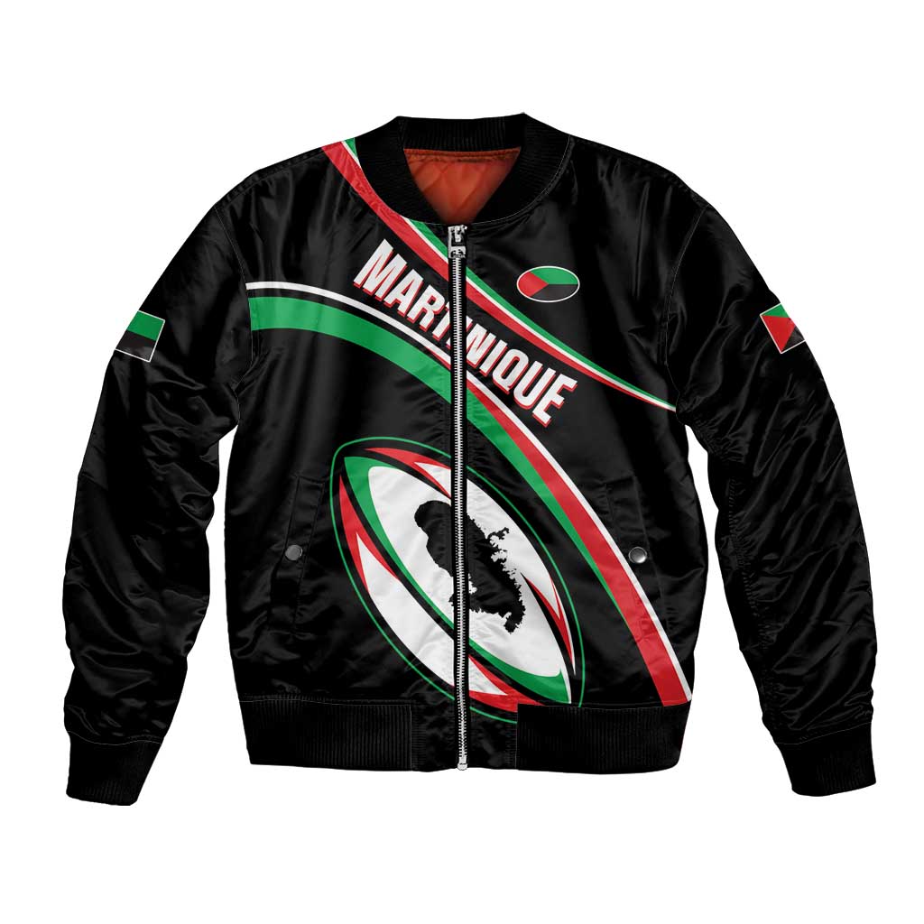 Custom Martinique Rugby Bomber Jacket Matinik Go Champions