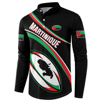 Custom Martinique Rugby Button Sweatshirt Matinik Go Champions