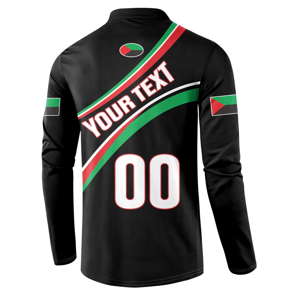 Custom Martinique Rugby Button Sweatshirt Matinik Go Champions