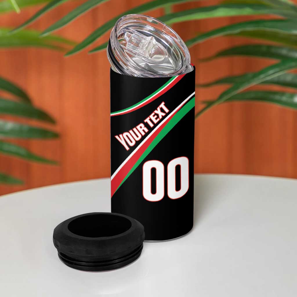 Custom Martinique Rugby 4 in 1 Can Cooler Tumbler Matinik Go Champions