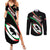 Custom Martinique Rugby Couples Matching Summer Maxi Dress and Long Sleeve Button Shirt Matinik Go Champions
