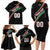 Custom Martinique Rugby Family Matching Long Sleeve Bodycon Dress and Hawaiian Shirt Matinik Go Champions
