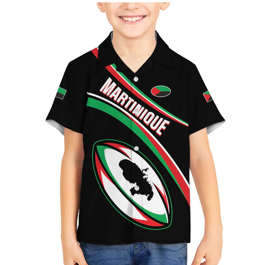 Custom Martinique Rugby Family Matching Mermaid Dress and Hawaiian Shirt Matinik Go Champions