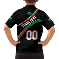 Custom Martinique Rugby Family Matching Puletasi and Hawaiian Shirt Matinik Go Champions