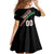 Custom Martinique Rugby Family Matching Short Sleeve Bodycon Dress and Hawaiian Shirt Matinik Go Champions