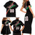 Custom Martinique Rugby Family Matching Short Sleeve Bodycon Dress and Hawaiian Shirt Matinik Go Champions