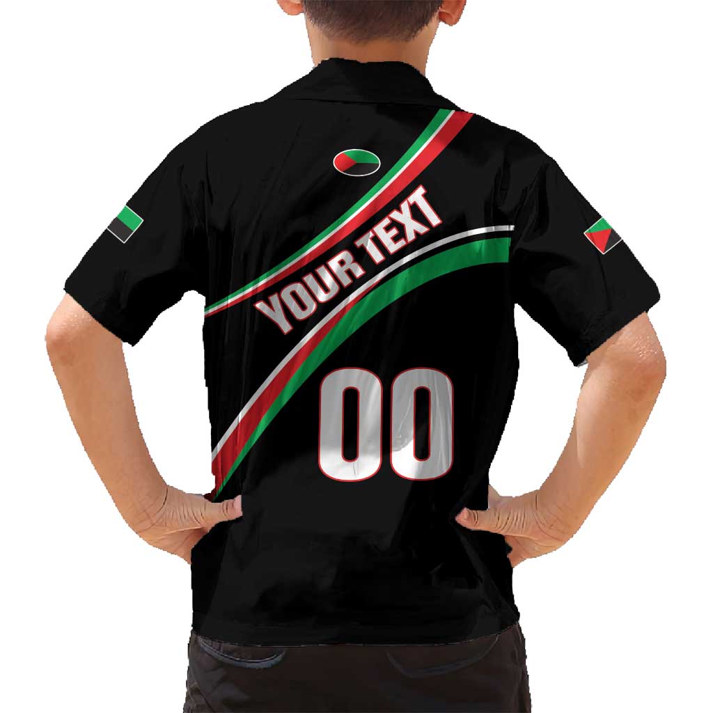 Custom Martinique Rugby Family Matching Summer Maxi Dress and Hawaiian Shirt Matinik Go Champions