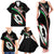 Custom Martinique Rugby Family Matching Tank Maxi Dress and Hawaiian Shirt Matinik Go Champions