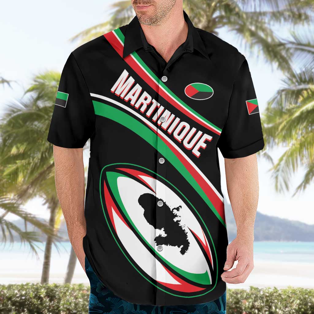 Custom Martinique Rugby Hawaiian Shirt Matinik Go Champions