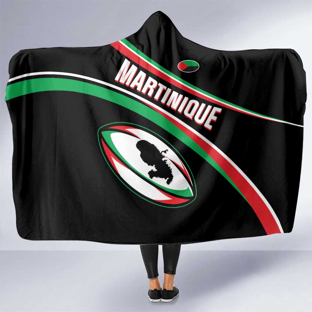 Martinique Rugby Hooded Blanket Matinik Go Champions
