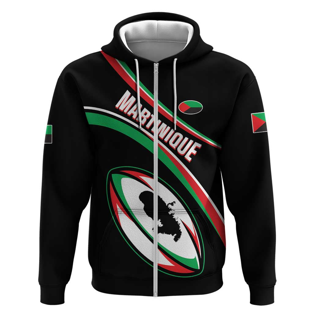Custom Martinique Rugby Hoodie Matinik Go Champions