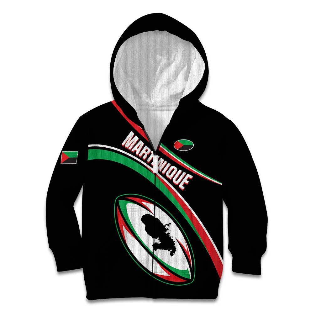 Custom Martinique Rugby Kid Hoodie Matinik Go Champions