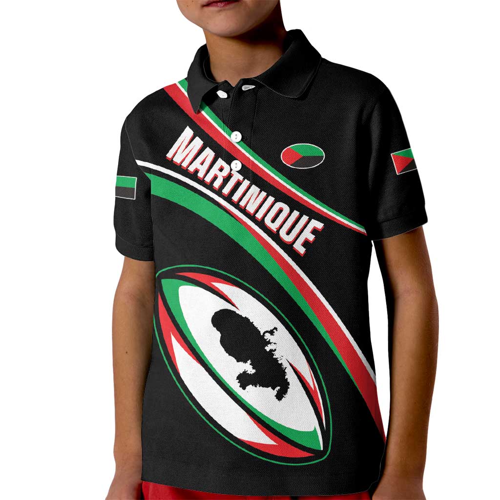 Custom Martinique Rugby Kid Polo Shirt Matinik Go Champions
