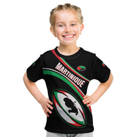 Custom Martinique Rugby Kid T Shirt Matinik Go Champions