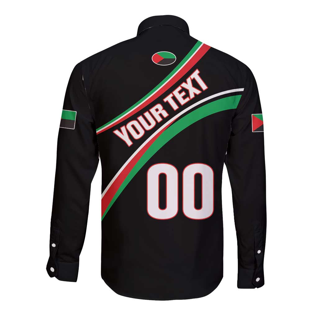 Custom Martinique Rugby Long Sleeve Button Shirt Matinik Go Champions