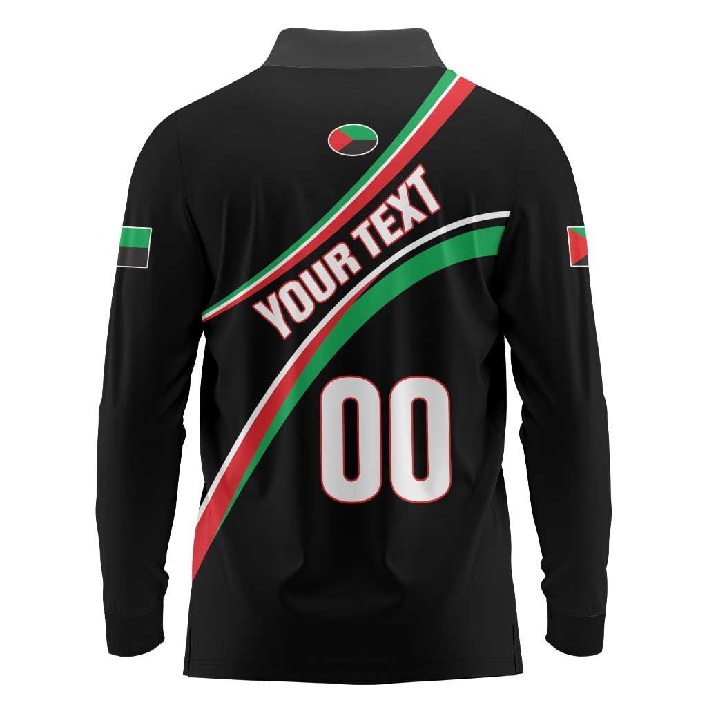 Custom Martinique Rugby Long Sleeve Polo Shirt Matinik Go Champions