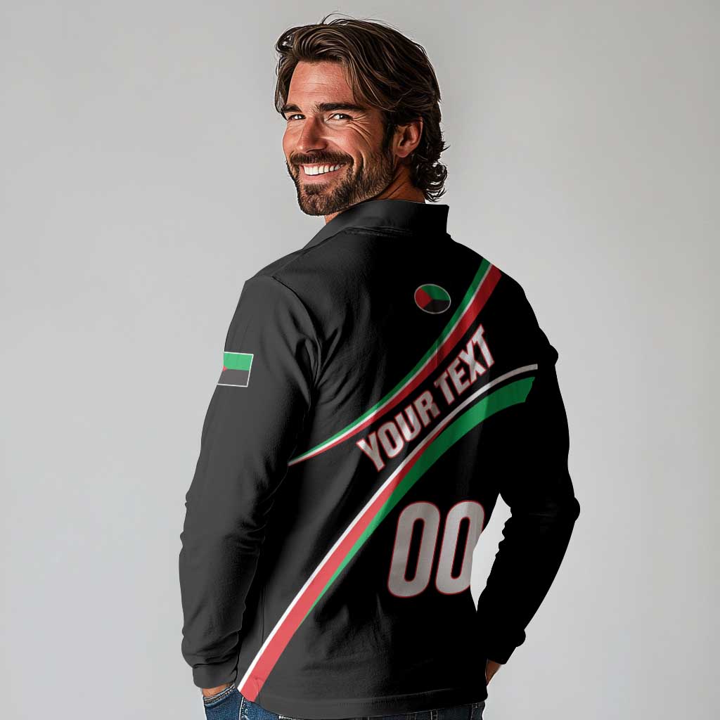 Custom Martinique Rugby Long Sleeve Polo Shirt Matinik Go Champions