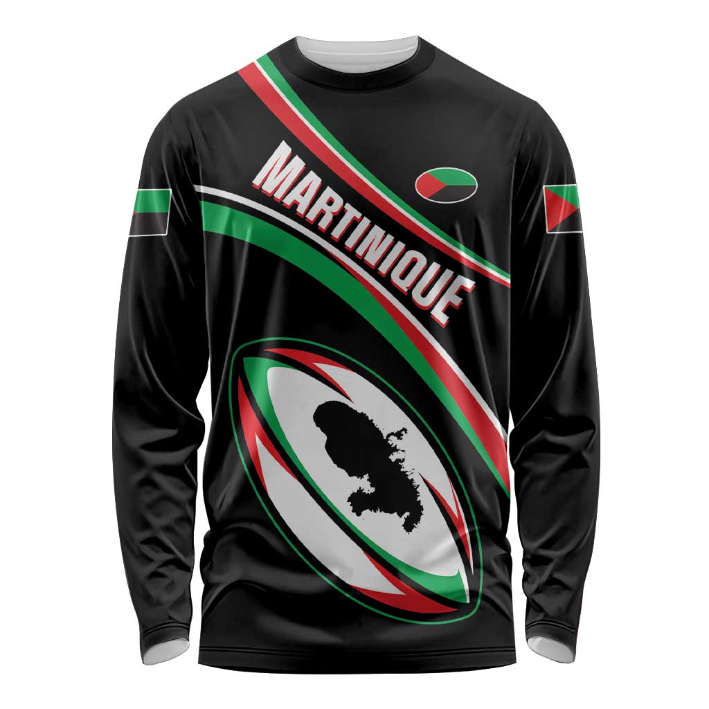 Custom Martinique Rugby Long Sleeve Shirt Matinik Go Champions