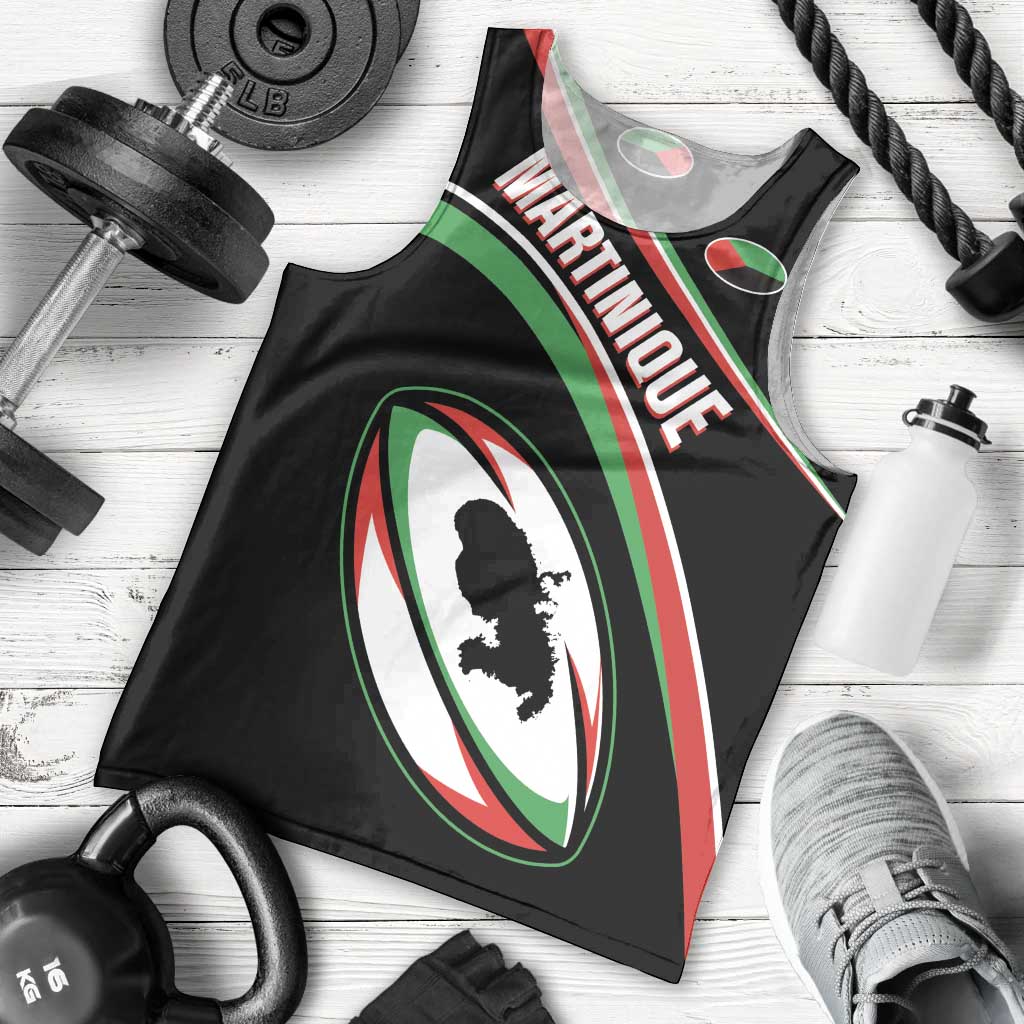 Custom Martinique Rugby Men Tank Top Matinik Go Champions