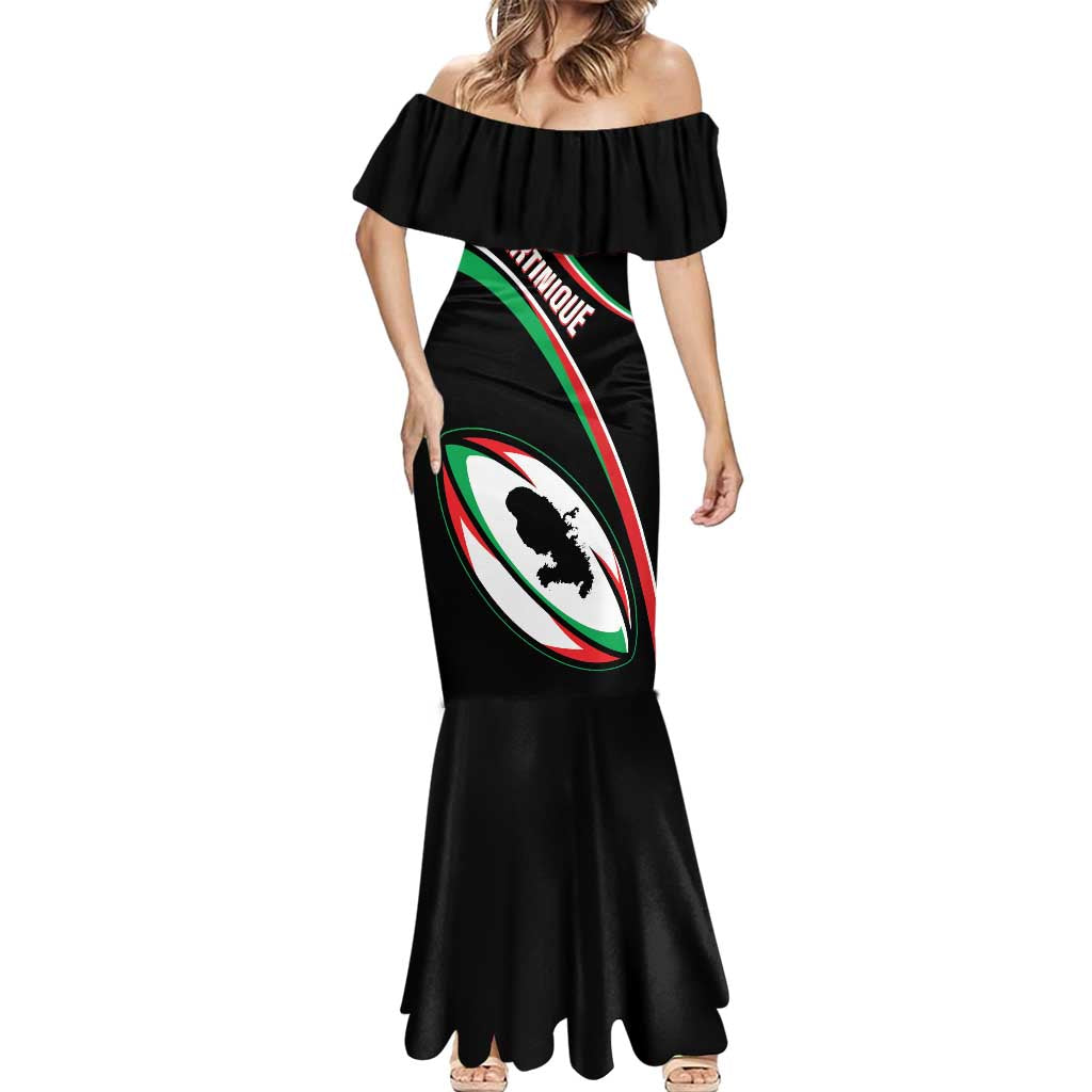 Custom Martinique Rugby Mermaid Dress Matinik Go Champions