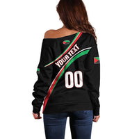 Custom Martinique Rugby Off Shoulder Sweater Matinik Go Champions