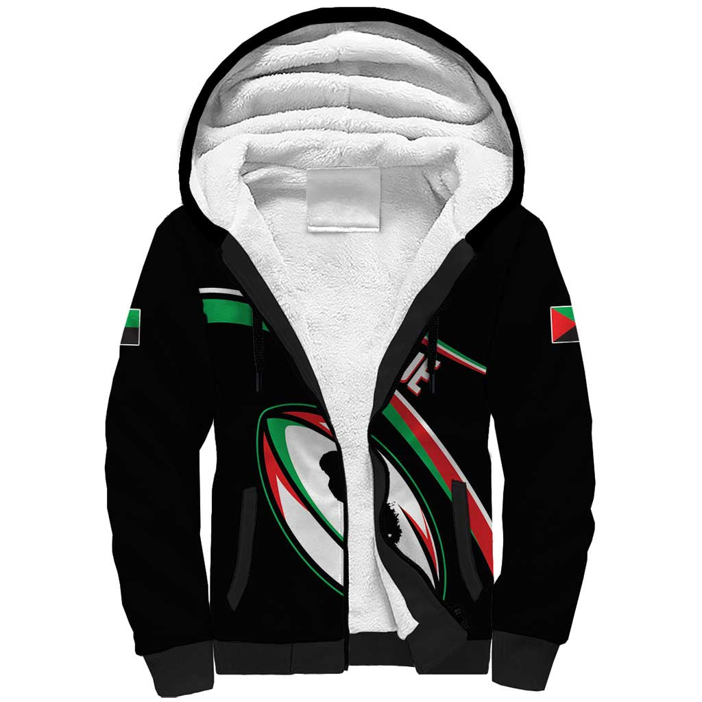 Custom Martinique Rugby Sherpa Hoodie Matinik Go Champions