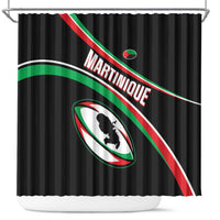 Martinique Rugby Shower Curtain Matinik Go Champions