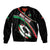 Custom Martinique Rugby Sleeve Zip Bomber Jacket Matinik Go Champions