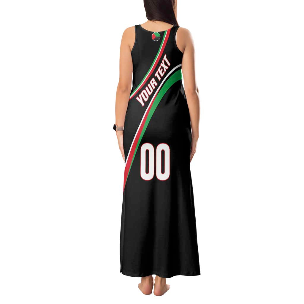 Custom Martinique Rugby Tank Maxi Dress Matinik Go Champions