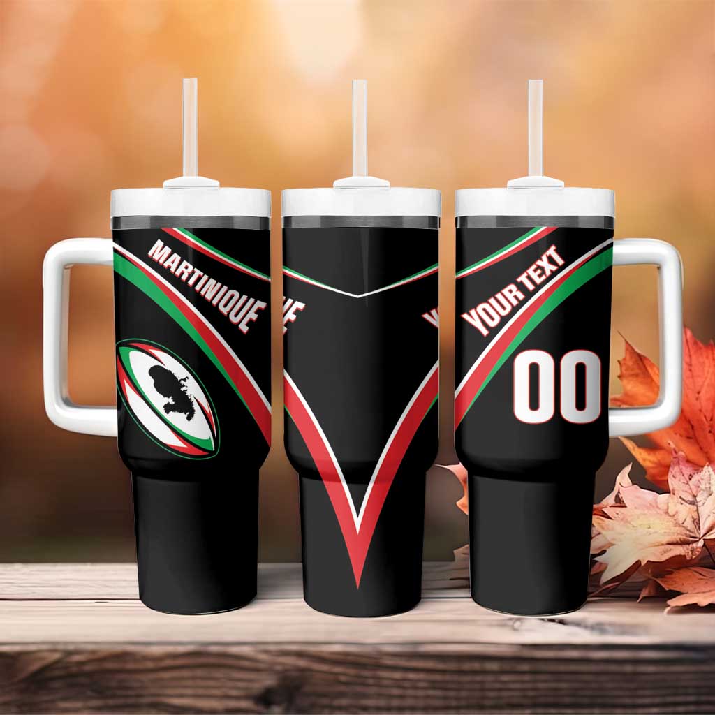 Custom Martinique Rugby Tumbler With Handle Matinik Go Champions