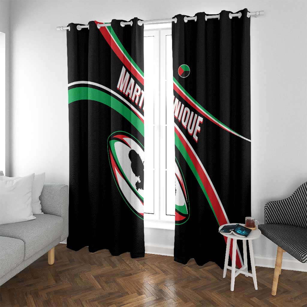 Martinique Rugby Window Curtain Matinik Go Champions