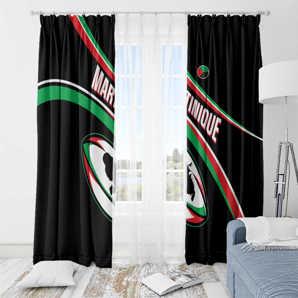 Martinique Rugby Window Curtain Matinik Go Champions