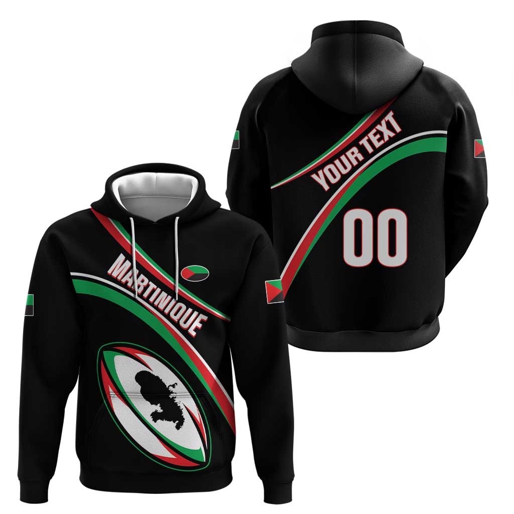 Custom Martinique Rugby Zip Hoodie Matinik Go Champions