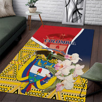 Colombia Independence Day Area Rug Libertad y Orden Colombian Pattern - Wonder Print Shop