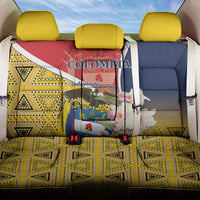 Colombia Independence Day Back Car Seat Cover Libertad y Orden Colombian Pattern - Wonder Print Shop