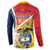 Colombia Independence Day Button Sweatshirt Libertad y Orden Colombian Pattern - Wonder Print Shop