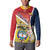 Colombia Independence Day Button Sweatshirt Libertad y Orden Colombian Pattern - Wonder Print Shop