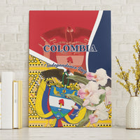 Colombia Independence Day Canvas Wall Art Libertad y Orden Colombian Pattern - Wonder Print Shop