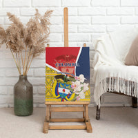 Colombia Independence Day Canvas Wall Art Libertad y Orden Colombian Pattern - Wonder Print Shop
