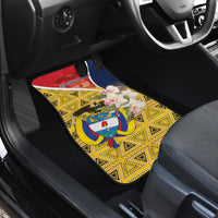 Colombia Independence Day Car Mats Libertad y Orden Colombian Pattern - Wonder Print Shop