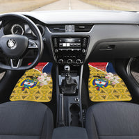 Colombia Independence Day Car Mats Libertad y Orden Colombian Pattern - Wonder Print Shop