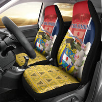 Colombia Independence Day Car Seat Cover Libertad y Orden Colombian Pattern - Wonder Print Shop