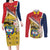 Colombia Independence Day Couples Matching Long Sleeve Bodycon Dress and Long Sleeve Button Shirt Libertad y Orden Colombian Pattern - Wonder Print Shop