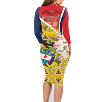 Colombia Independence Day Family Matching Long Sleeve Bodycon Dress and Hawaiian Shirt Libertad y Orden Colombian Pattern - Wonder Print Shop