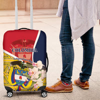 Colombia Independence Day Luggage Cover Libertad y Orden Colombian Pattern - Wonder Print Shop