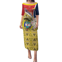 Colombia Independence Day Puletasi Libertad y Orden Colombian Pattern - Wonder Print Shop