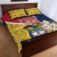 Colombia Independence Day Quilt Bed Set Libertad y Orden Colombian Pattern - Wonder Print Shop