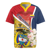 Colombia Independence Day Rugby Jersey Libertad y Orden Colombian Pattern - Wonder Print Shop